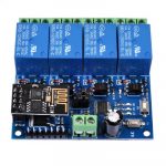 ESP8266 DC 12V 4 Channel Relay Board ESP-01 WIFI